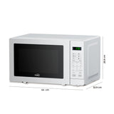 Horno Microondas Kalley Blanco 32.9x25.9cm de 20 Litros con Ocho Funciones Preconfiguradas