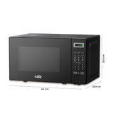 Horno Microondas Kalley Negro 32.9x25.9cm de 20 Litros con Ocho Funciones Preconfiguradas