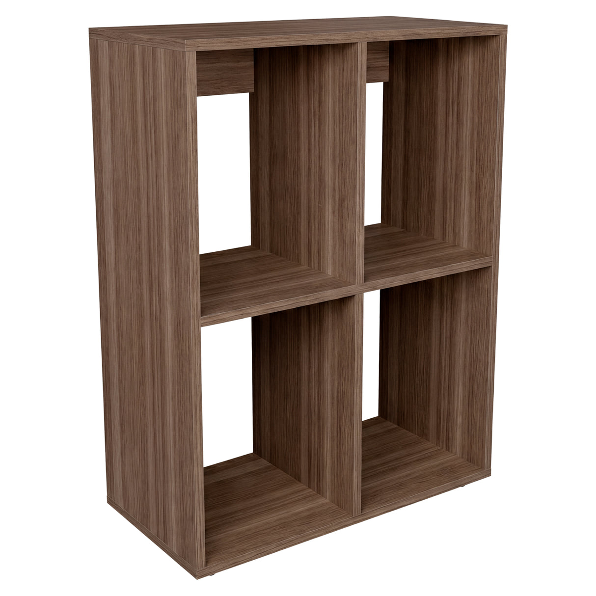 Biblioteca Otto Avellana 59.9x80cm Rectangular con Cuatro Compartimientos y Dos Entrepaños