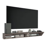 Rack de TV Russel Positano 160x18.1cm Flotante para TV Hasta 65" Pulgadas con Dos Compartimientos y con Ranura para Cables