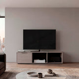 Rack de TV Dorne Positano 162x41.1cm para TV Hasta 65" Pulgadas con Dos Compartimientos y con Ranura para Cables