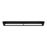 Rack de TV Russel Wengue 160x18.1cm Flotante para TV Hasta 65" Pulgadas con Dos Compartimientos y con Ranura para Cables