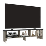 Rack de TV Belga Positano y Wengue 160x41.8cm para TV Hasta 65" Pulgadas con Tres Compartimientos