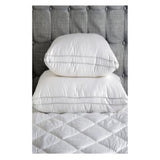 Almohada Boutique Blanco 50x90cm con Relleno de Fibras Sinteticas de Firmeza Suave y para Cualquier Postura