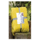 Cobija Flannel Cataleya Amarillo 160x230cm Fondo Entero Suave y Ligera