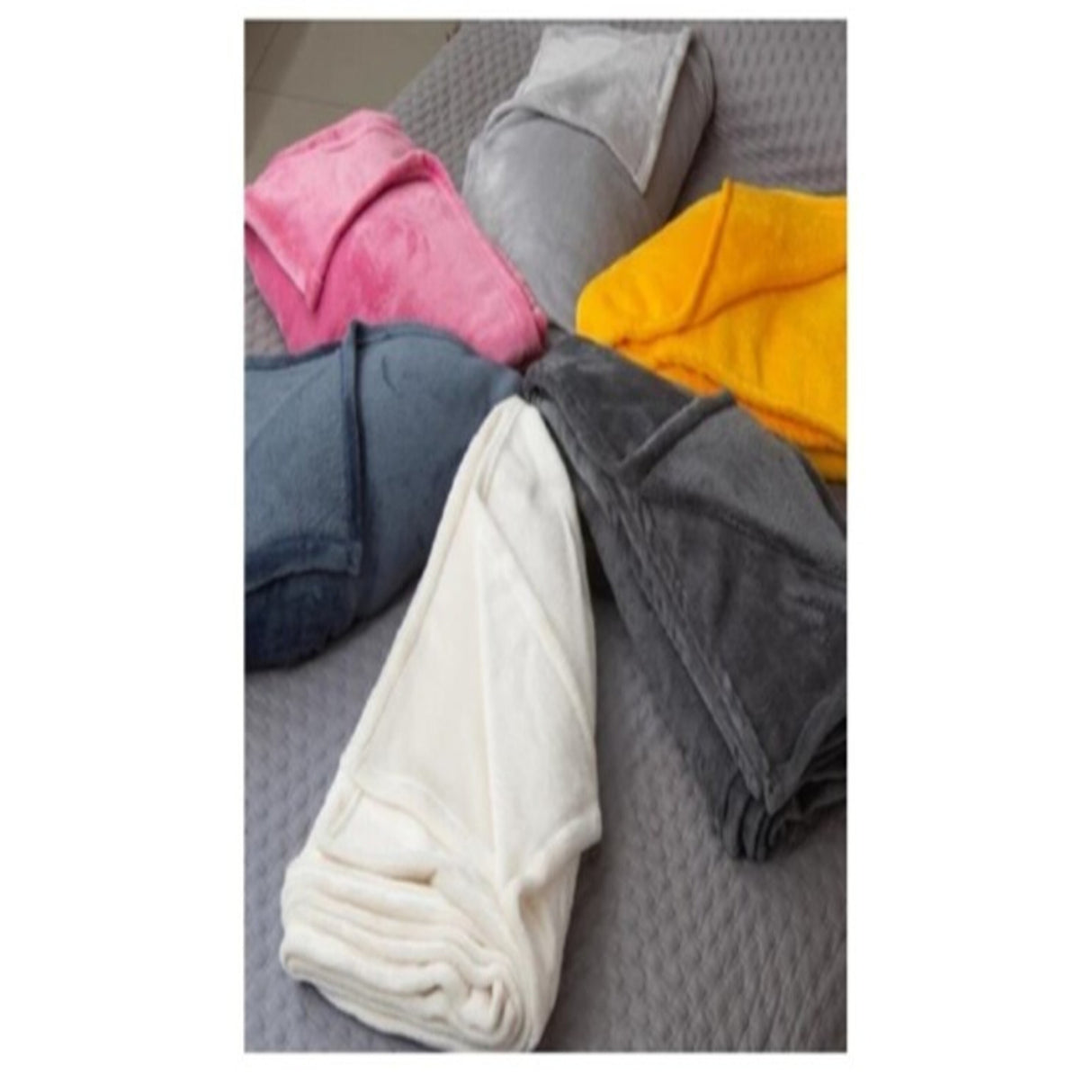 Cobija Flannel Fleece 100x100cm Fondo Entero Suave y Ligera