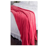 Cobija Coral Fleece Rosado 230x230cm Fondo Entero Suave y Ligera