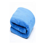 Cobija Flannel Fleece Azul 200x230cm Fondo Entero Suave y Ligera