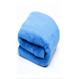 Cobija Flannel Fleece Azul 230x230cm Fondo Entero Suave y Ligera
