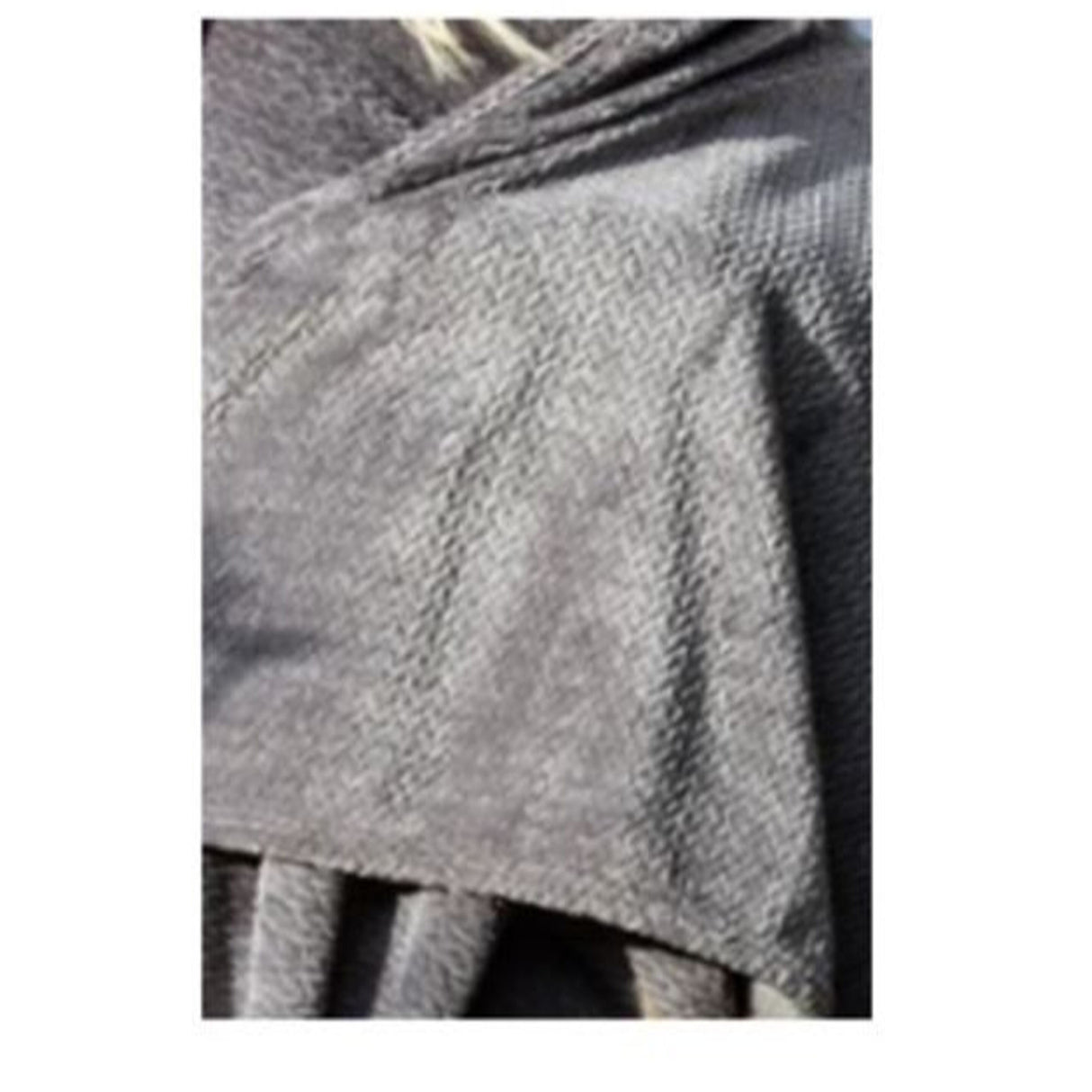 Cobija Flannel Velvet Gris 160x230cm Fondo Entero Suave y Ligera