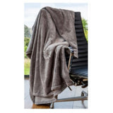 Cobija Flannel Velvet Gris 230x230cm Fondo Entero Suave y Ligera
