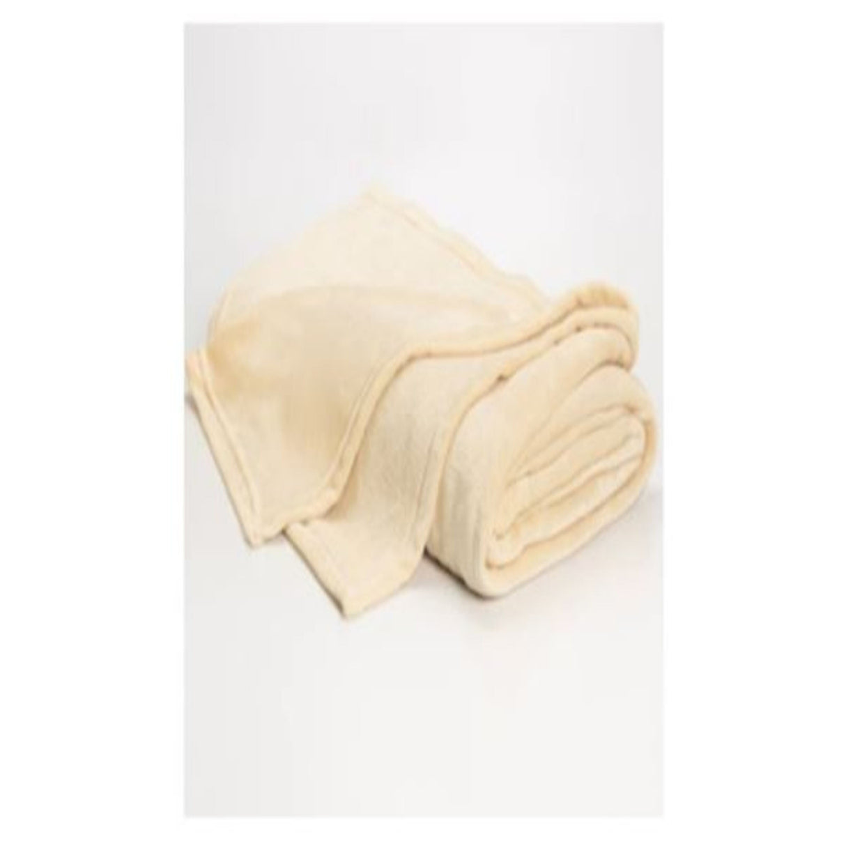 Cobija Flannel Fleece Beige 160x230cm Fondo Entero Suave y Ligera
