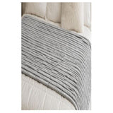 Cobija Flannel Gris y Negro 160x230cm Fondo Entero Suave y Ligera