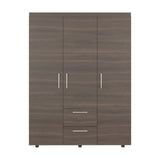 Closet Baru Lite Milan 135x180cm con Tres Puertas y con Dos Cajones