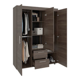 Closet Baru Lite Milan 135x180cm con Tres Puertas y con Dos Cajones