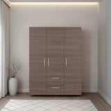 Closet Baru Lite Milan 135x180cm con Tres Puertas y con Dos Cajones