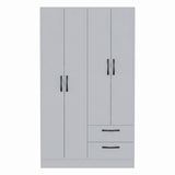 Closet Essence Blanco 90x173cm con Cuatro Puertas y con Dos Cajones