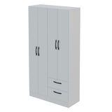 Closet Essence Blanco 90x173cm con Cuatro Puertas y con Dos Cajones