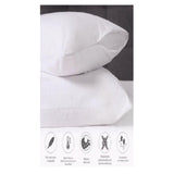 Protector de Almohada Blanco 30x40cm 180 Hilos Impermeable Fondo Entero