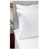 Juego de Sabanas Blanco y Gris para Cama Sencilla 100 X 190 Cm 200 Hilos Impermeable de Rayas
