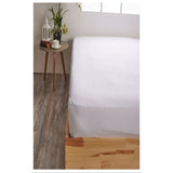 Sábana Ajustable Antifluido Blanco para Cama King 200 X 190 Cm 200 Hilos Antifluido Fondo Entero