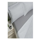 Juego de Sabanas Vision Gris para Cama Sencilla 100 X 190 Cm 180 Hilos Fondo Entero