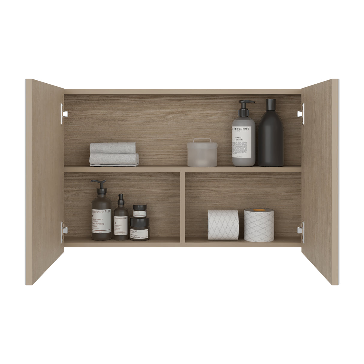 Gabinete de Baño R Plus Cartagena 80x50cm con Dos Puertas y con Espejo