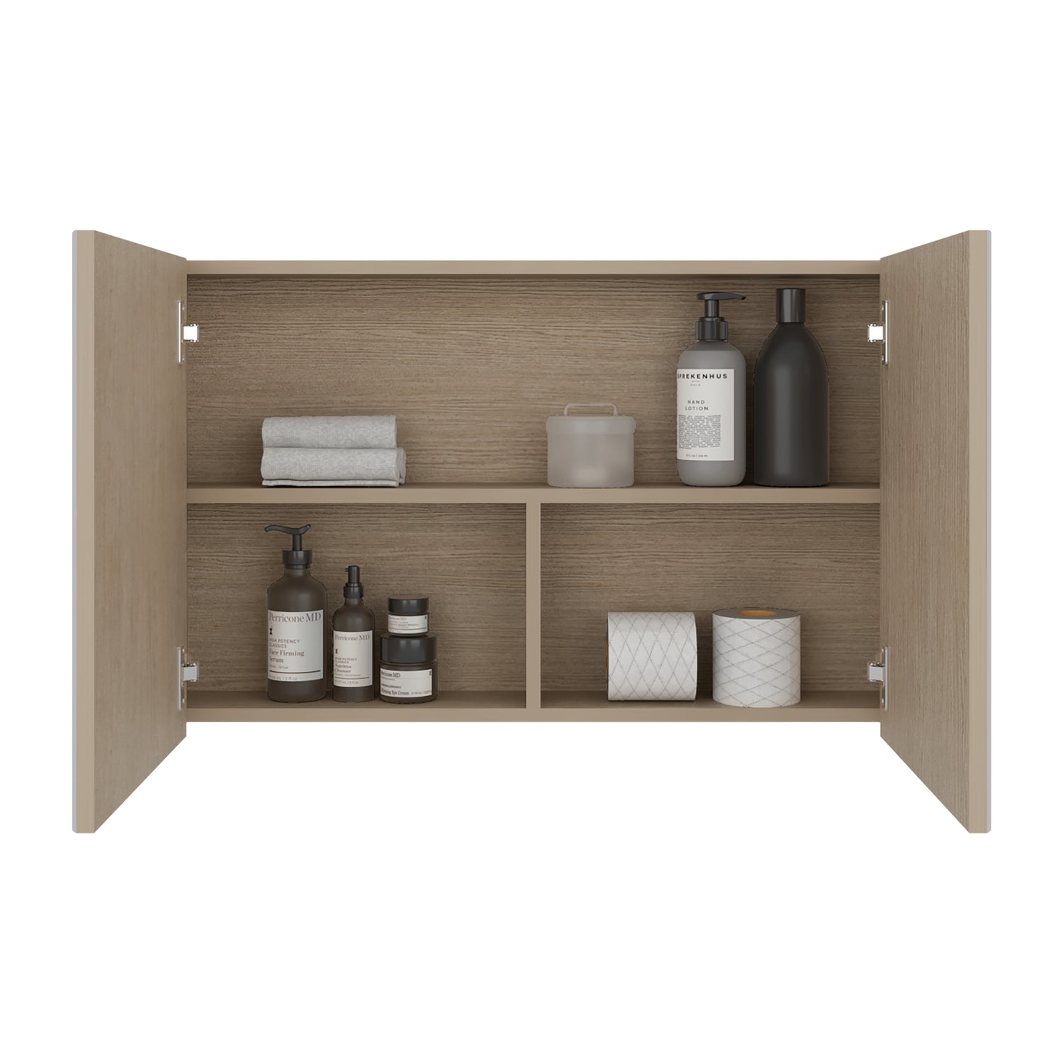 Gabinete de Baño R Plus Cartagena 80x50cm con Dos Puertas y con Espejo