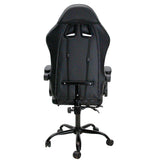 Silla Gamer Sakai Negro y Violeta 62x122cm Ergonómica con Soporte Lumbar Reposapiés y con Apoya Cabezas