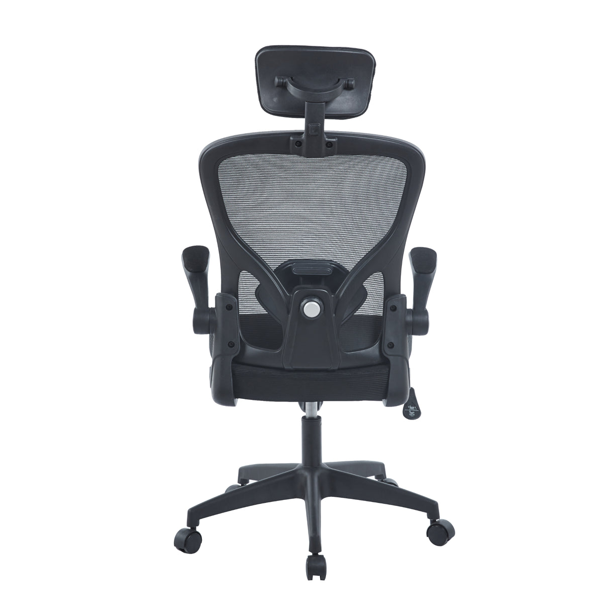 Silla de Oficina Prestige Negro 49x102cm Ergonómica con Soporte Lumbar y con Apoya Cabezas
