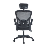 Silla de Oficina Prestige Negro 49x102cm Ergonómica con Soporte Lumbar y con Apoya Cabezas