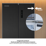Nevecón No Frost Challenger Cross Door Dark Inox 83.5x191.2cm de 502 Litros con Pantalla Digital