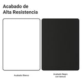 Mueble Auxiliar para Nevera Glamy Blanco y Negro 83x225cm con Un Entrepaño y Un Compartimiento