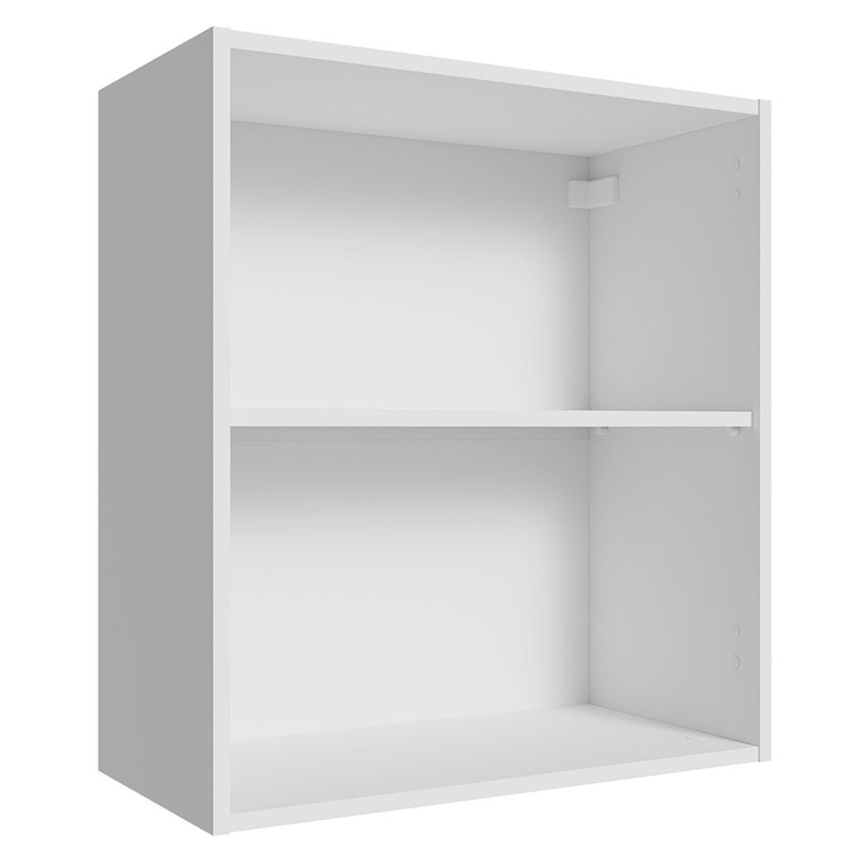 Estanteria Flotante Neo Blanco 60x66cm con Dos Compartimientos y con Dos Entrepaños