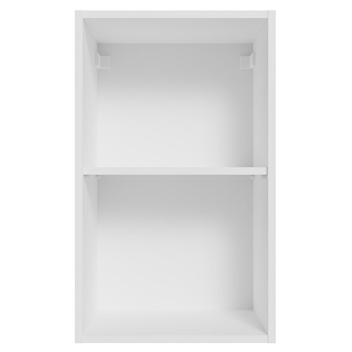 Estanteria Flotante Neo Blanco 40x66cm con Dos Compartimientos y con Dos Entrepaños
