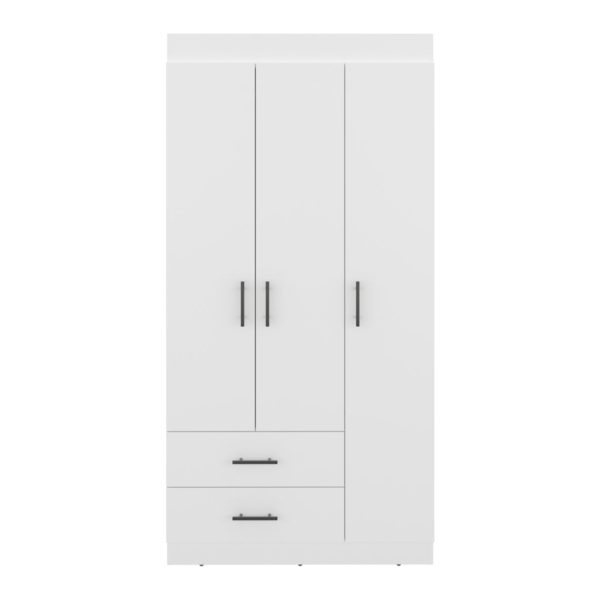 Closet Houston Blanco Marquez 90x180cm con Tres Puertas y con Tres Entrepaños
