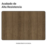 Aparador Marrón 105x88cm con Tres Puertas y con Un Cajón
