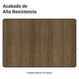 Aparador Marrón 105x88cm con Tres Puertas y con Un Cajón