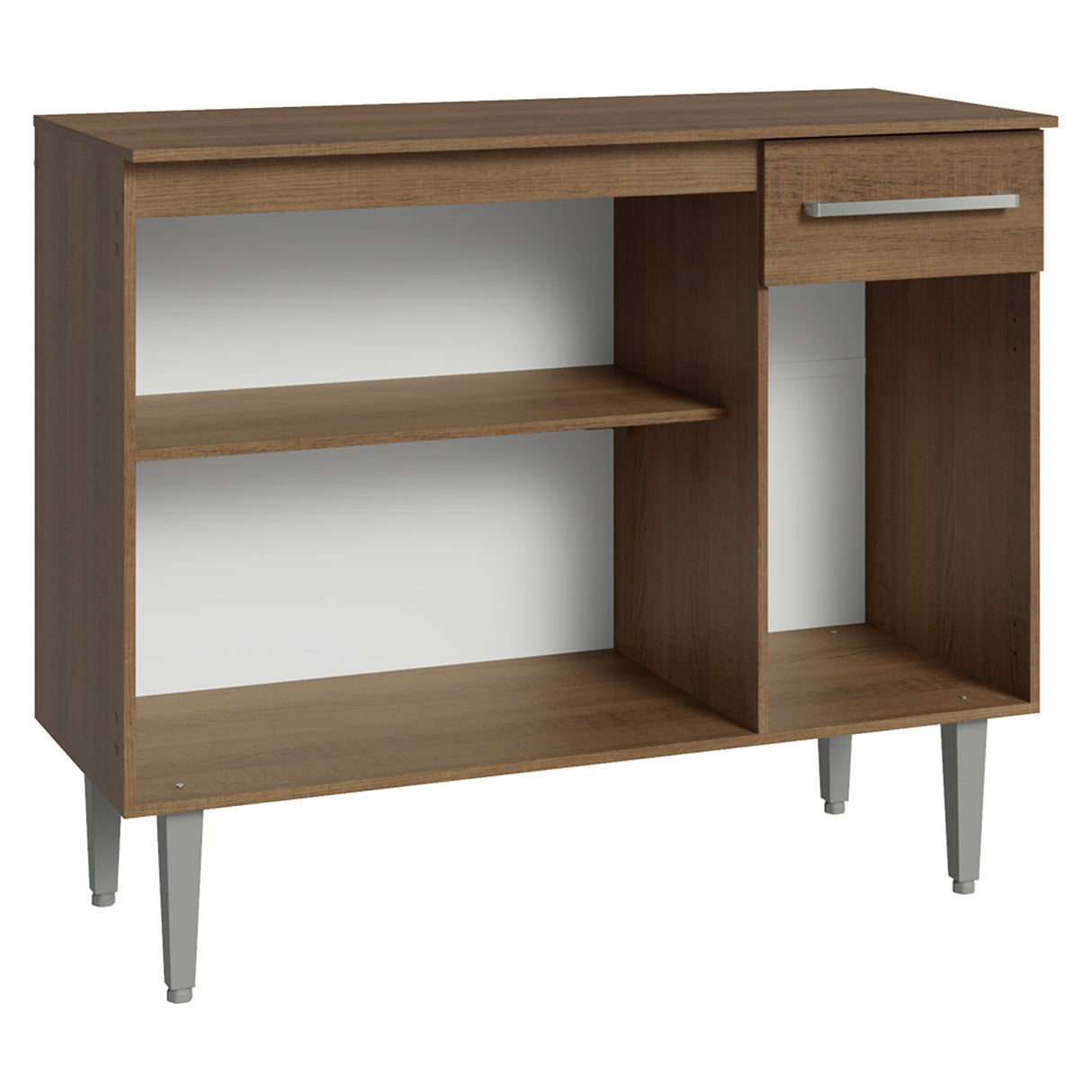 Aparador Marrón 105x88cm con Tres Puertas y con Un Cajón