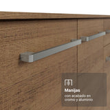 Aparador Marrón 105x88cm con Tres Puertas y con Un Cajón