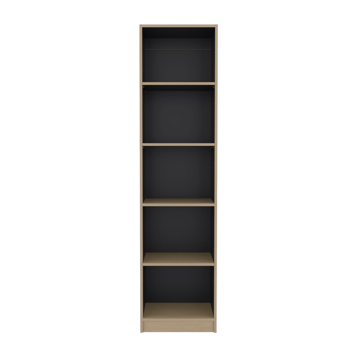 Estantería E-M2 Cartagena y Wengue 45x180.6cm con Cinco Compartimientos y con Tres Entrepaños