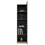 Estantería E-M5 Cartagena y Wengue 45x180.6cm con Cinco Compartimientos y con Tres Entrepaños