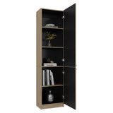 Estantería E-M5 Cartagena y Wengue 45x180.6cm con Cinco Compartimientos y con Tres Entrepaños
