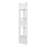 Estantería E-M7 Blanco 30x180.6cm con Cinco Compartimientos y con Cuatro Entrepaños
