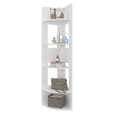 Estantería Home Dreams Blanco 40x170cm con Cinco Compartimientos y con Cuatro Entrepaños