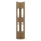 Estantería E-M7 Fresno Europeo 30x180.6cm con Cinco Compartimientos y con Cuatro Entrepaños