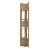 Estantería E-M7 Fresno Europeo 30x180.6cm con Cinco Compartimientos y con Cuatro Entrepaños