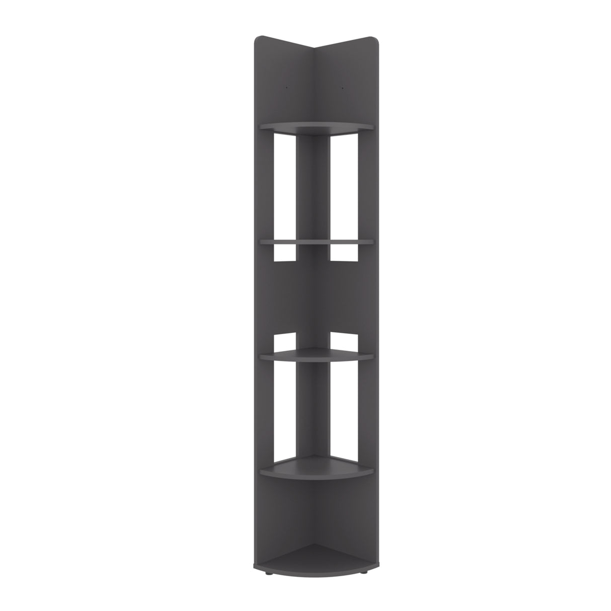 Estantería E-M7 Plomo 30x180.6cm con Cinco Compartimientos y con Cuatro Entrepaños