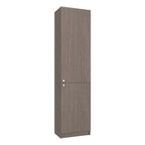 Estantería E-M5 Gris Positano y Wengue 45x180.6cm con Cinco Compartimientos y con Tres Entrepaños