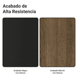 Estantería Marrón y Negro 118x180cm con Diez Compartimientos y con Diez Entrepaños de Resistencia 8 KG cada uno